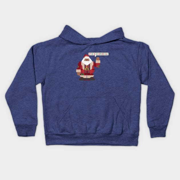 i'm ho ho ho homosexual (lgbtq christmas) Kids Hoodie by remerasnerds